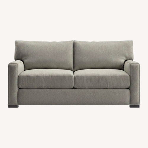 Used Crate & Barrel Light Gray Fabric 2 Seater Sofa for sale on AptDeco