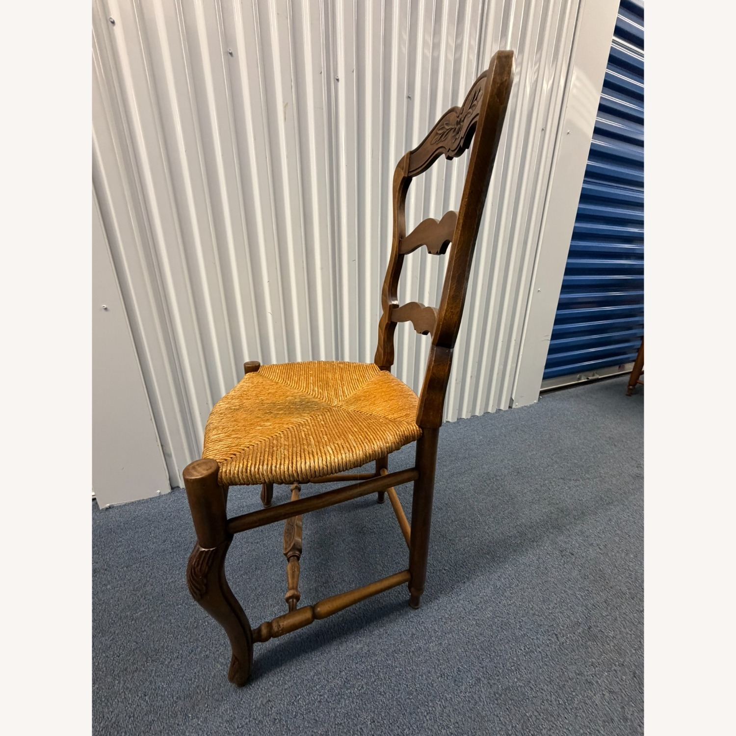 Vintage/Antique Natural Wood Dining Chairs - image-9