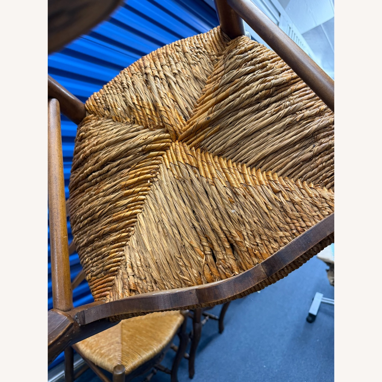 Vintage/Antique Natural Wood Dining Chairs - image-5