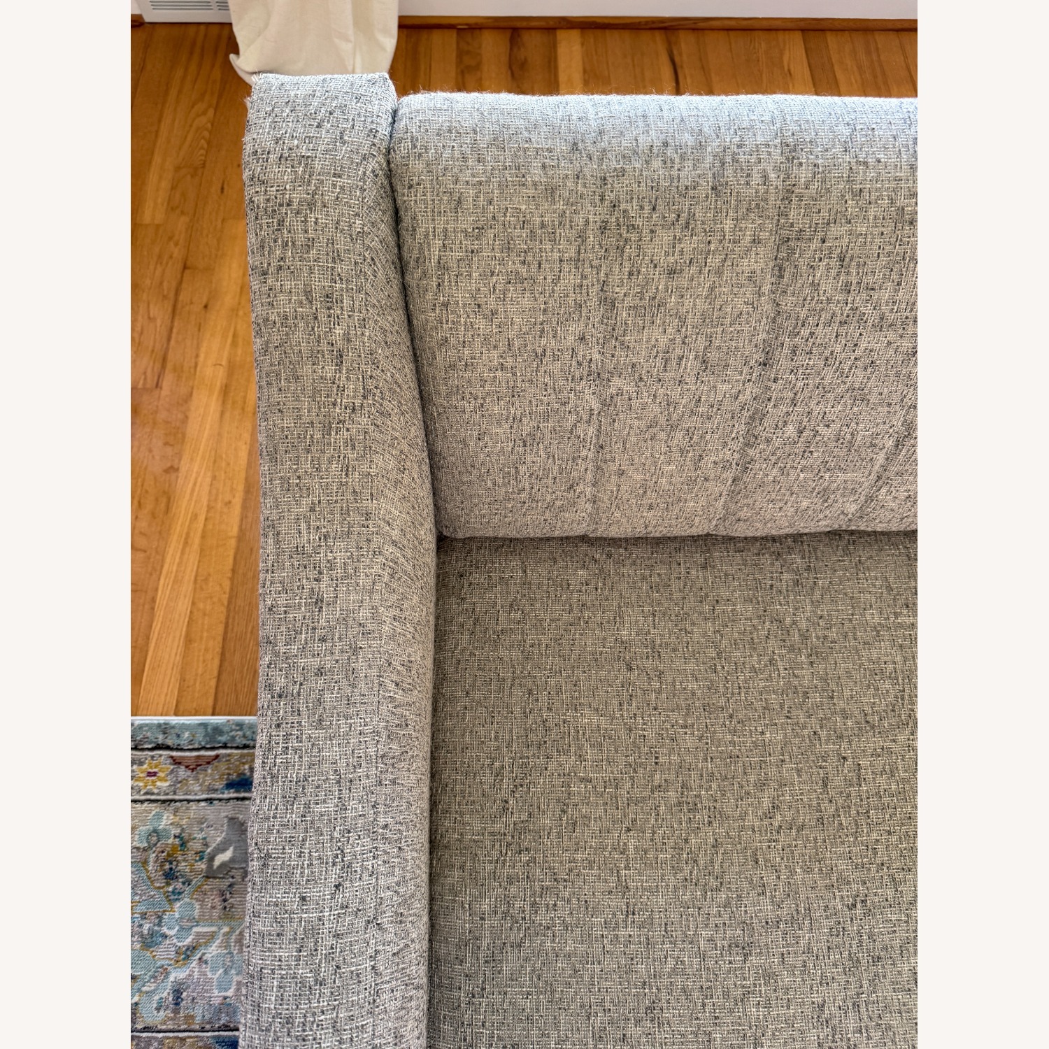 West Elm Olive 71" Swoop Arm Channel Back Sofa - image-3