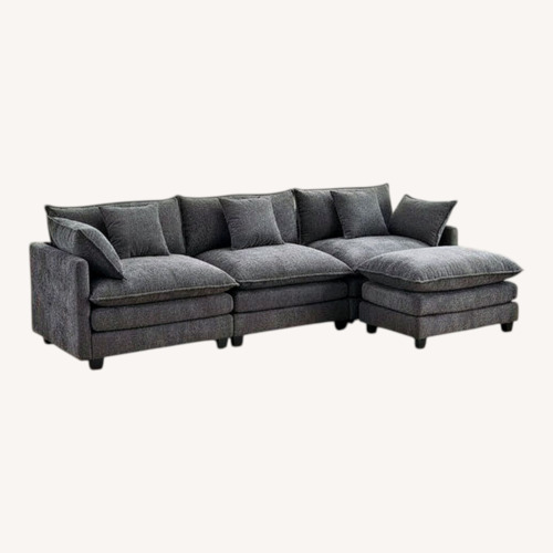 Used Walmart Light Gray 3+ Piece Sectional for sale on AptDeco