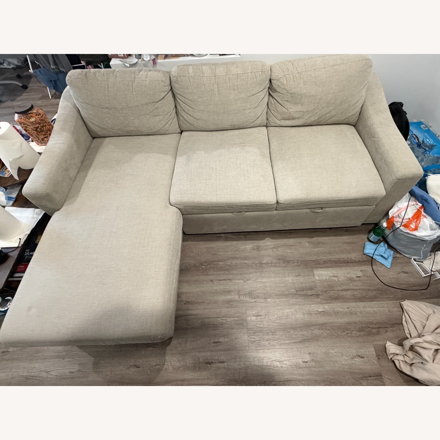 Sleeper Sofa with Reversible Chaise and Storage - image-2