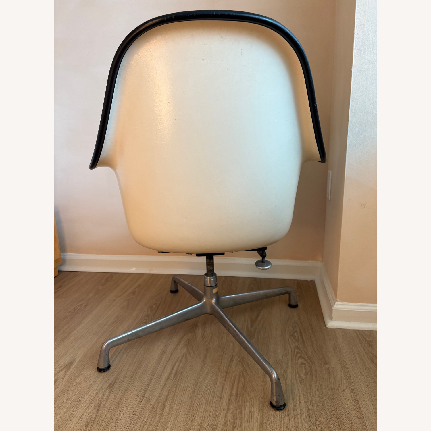 Eames Office Pair Vintage Eames Cushion Tiltable Shell Armchair - image-2