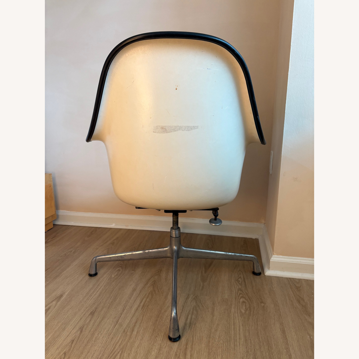 Eames Office Pair Vintage Eames Cushion Tiltable Shell Armchair - image-10