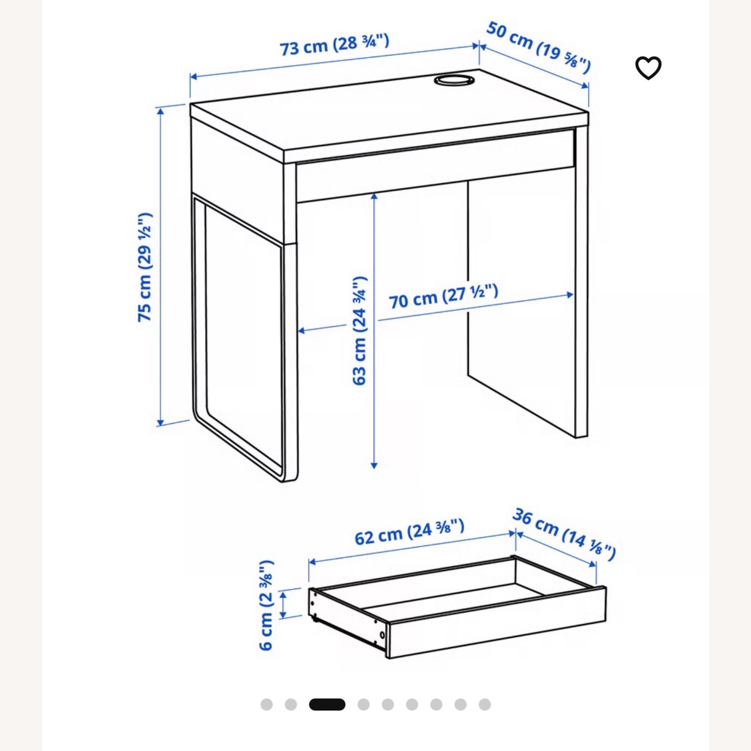 IKEA Micke Desk Black Desk - image-5
