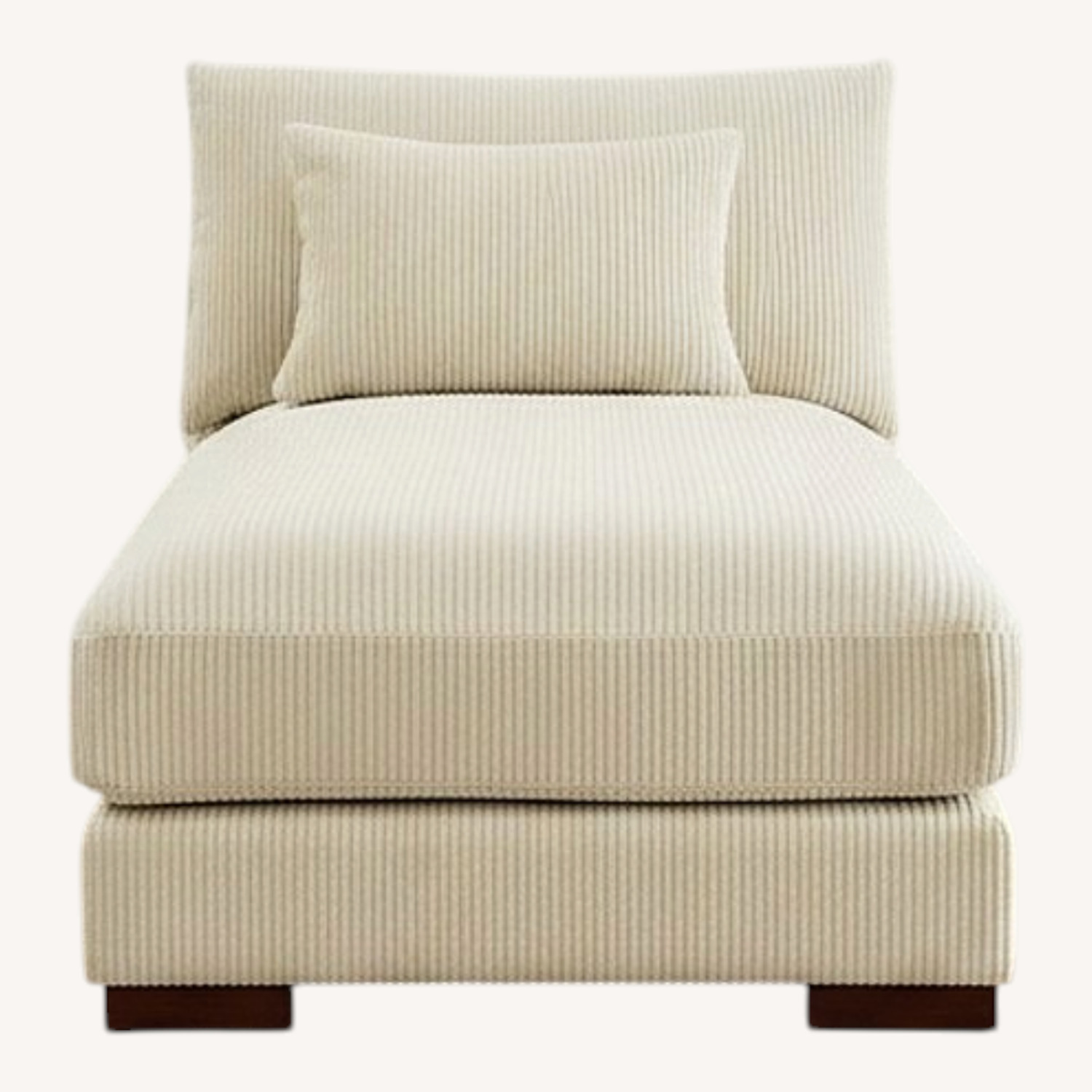 Wade Logan White Chaise Lounge - image-0