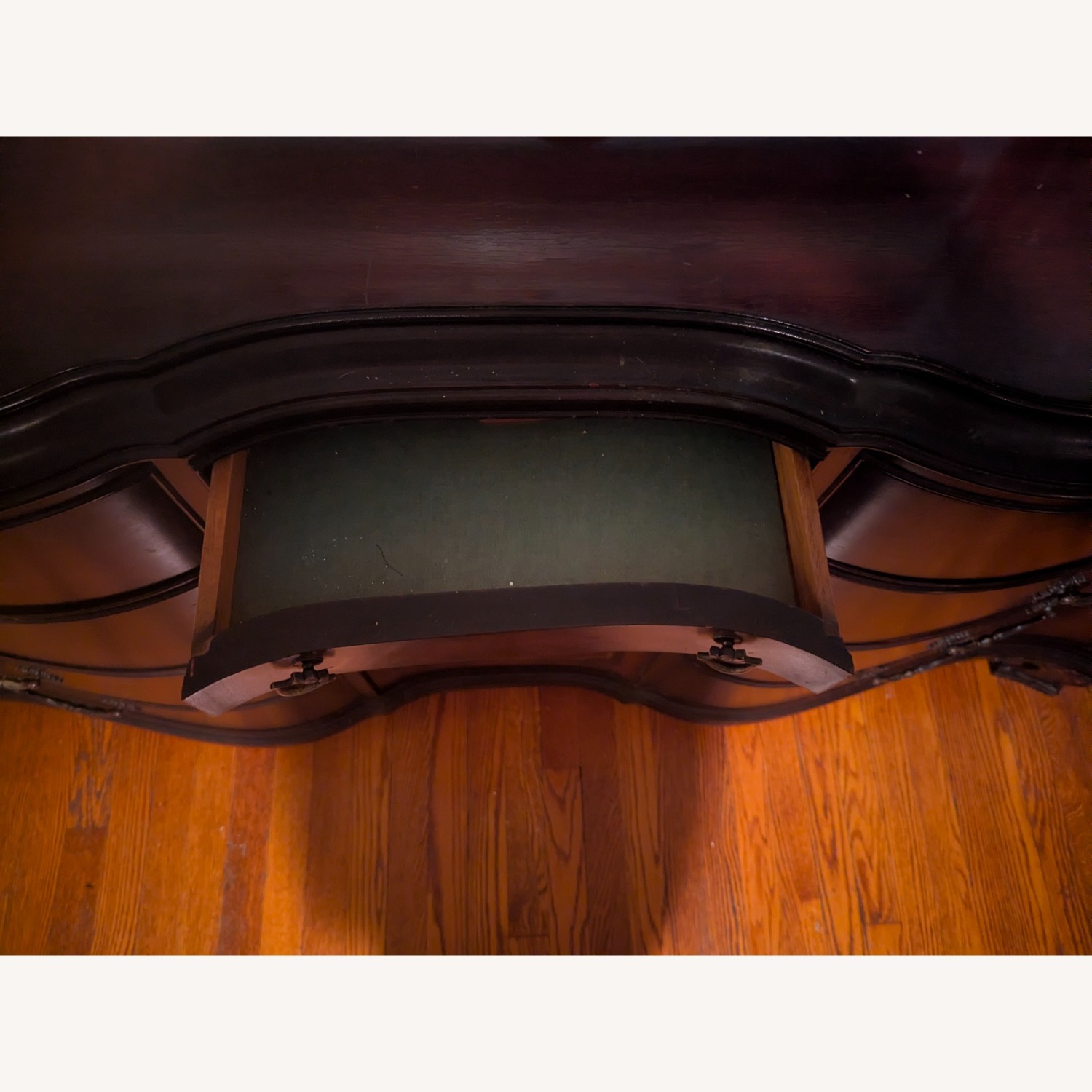 Antique Serpentine Mahogany Dresser/Sideboard - image-2