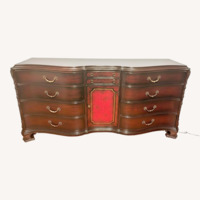 Antique Serpentine Mahogany Dresser/Sideboard 