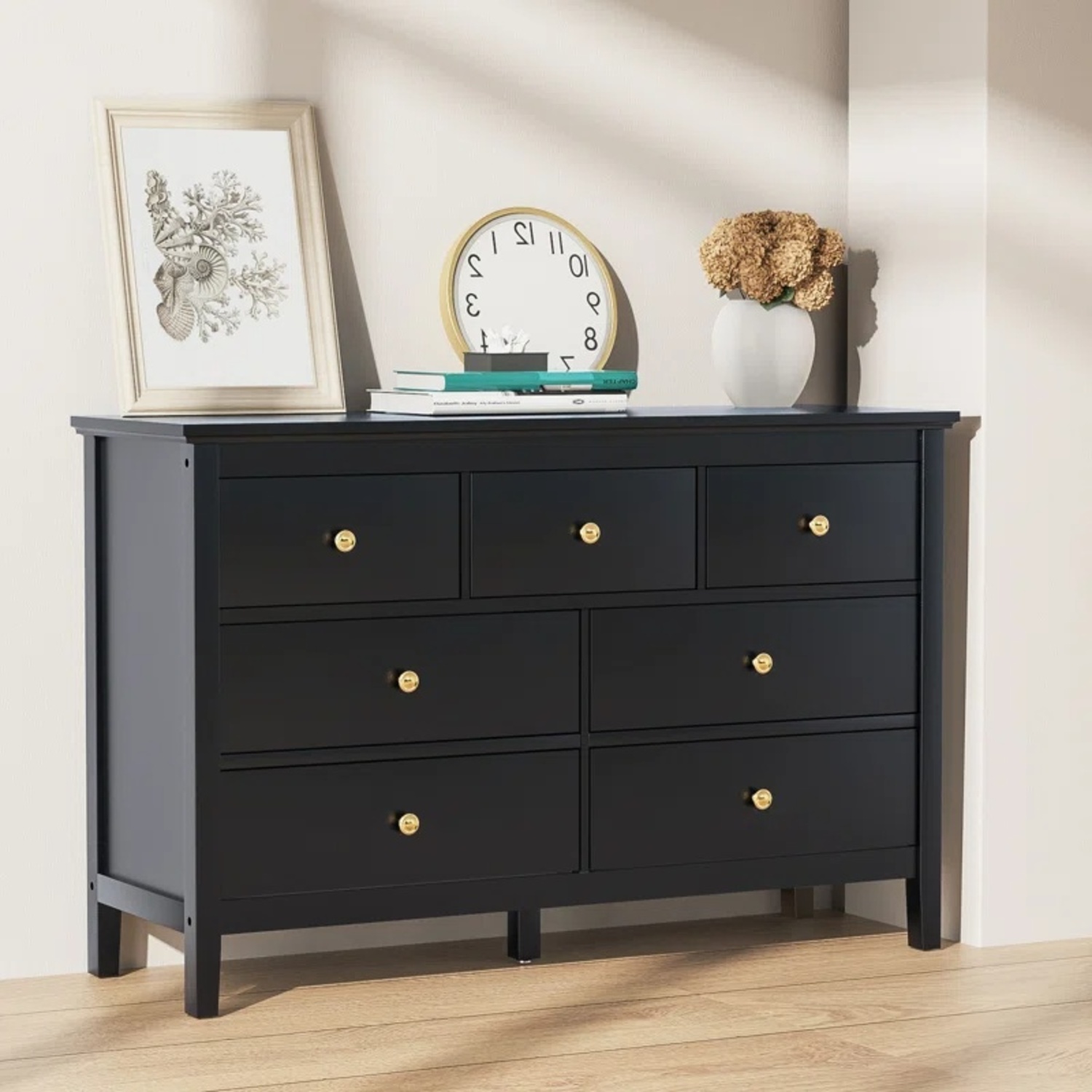 Wayfair Black Wood Dresser - image-6