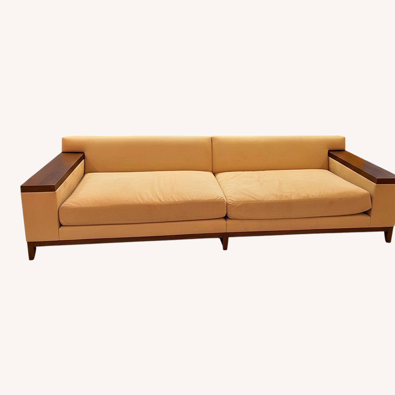 Holly Hunt Natural Suede 3+ Seater Sofa - image-4