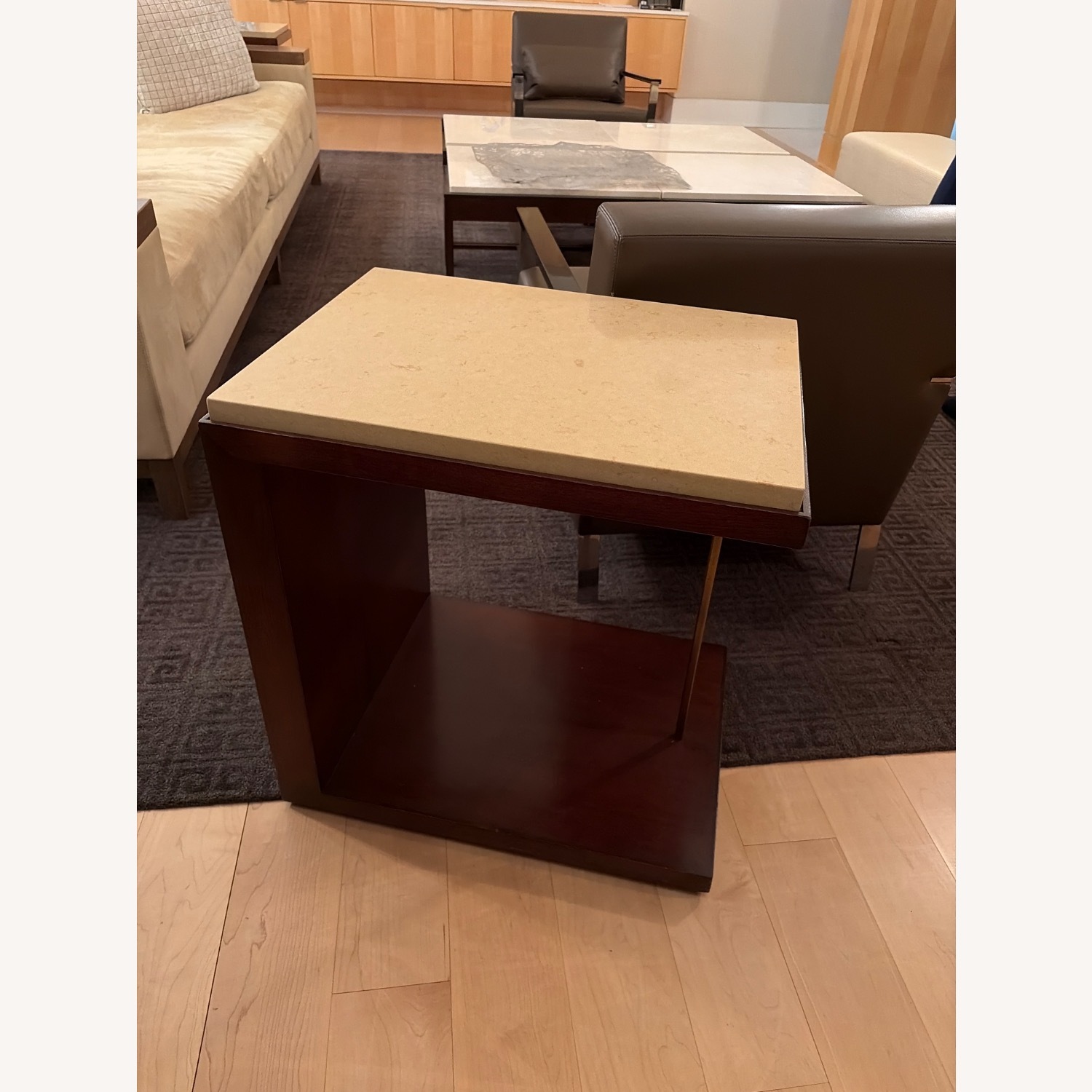 Dark Brown Side Tables - image-3