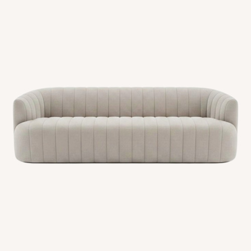 Used White Fabric 3+ Seater Sofa for sale on AptDeco