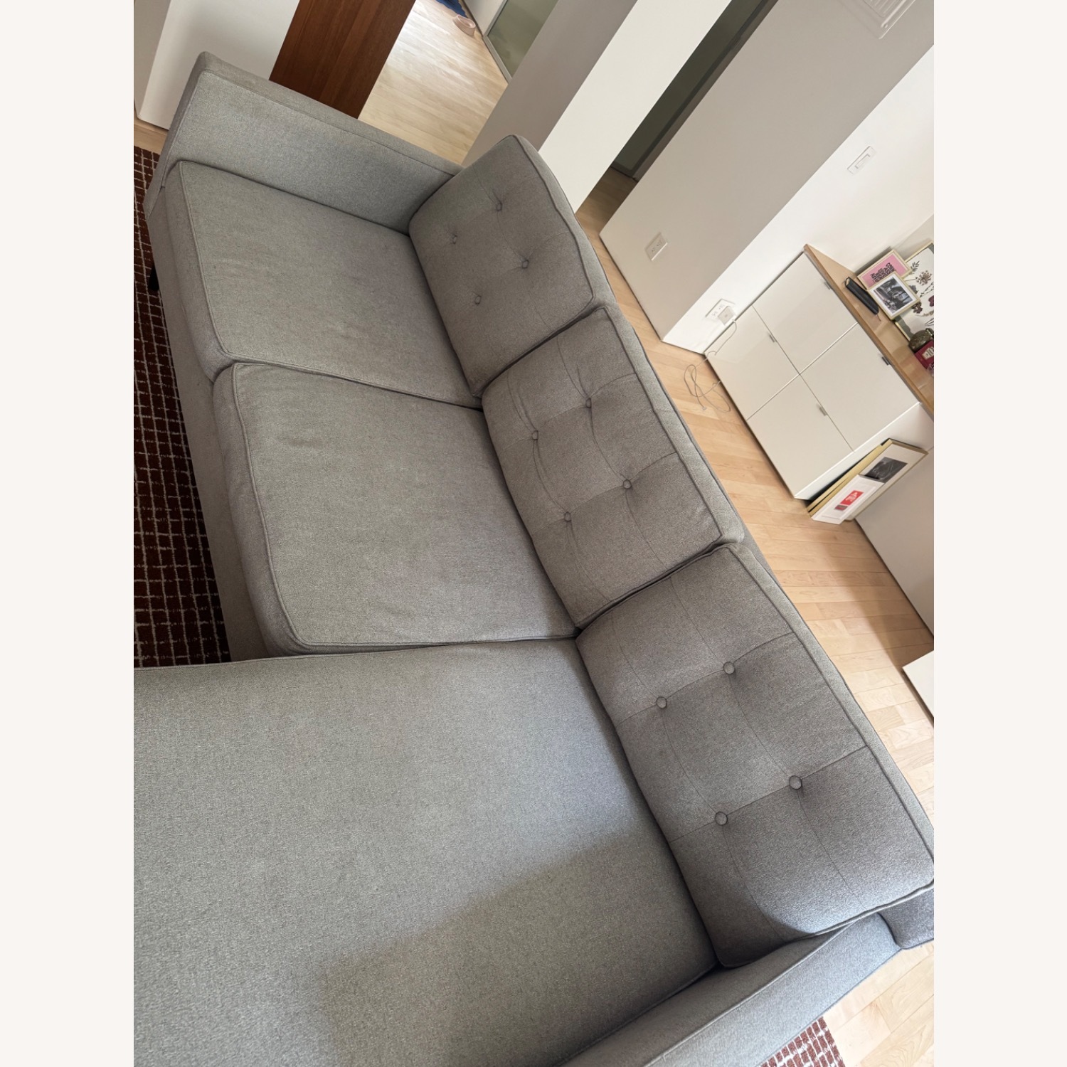 West Elm Light Gray Fabric 2 Piece Sectional - image-2