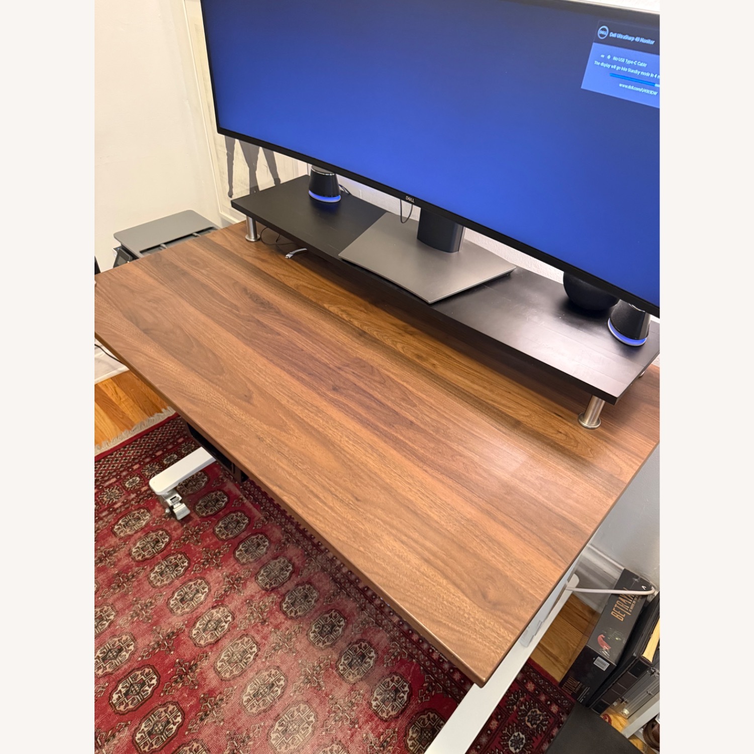 Uplift Standing Desk White Wood Veneer Desk - image-5