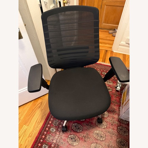 Used Branch Ergonomic Chair Black Fabric Office Chair for sale on AptDeco