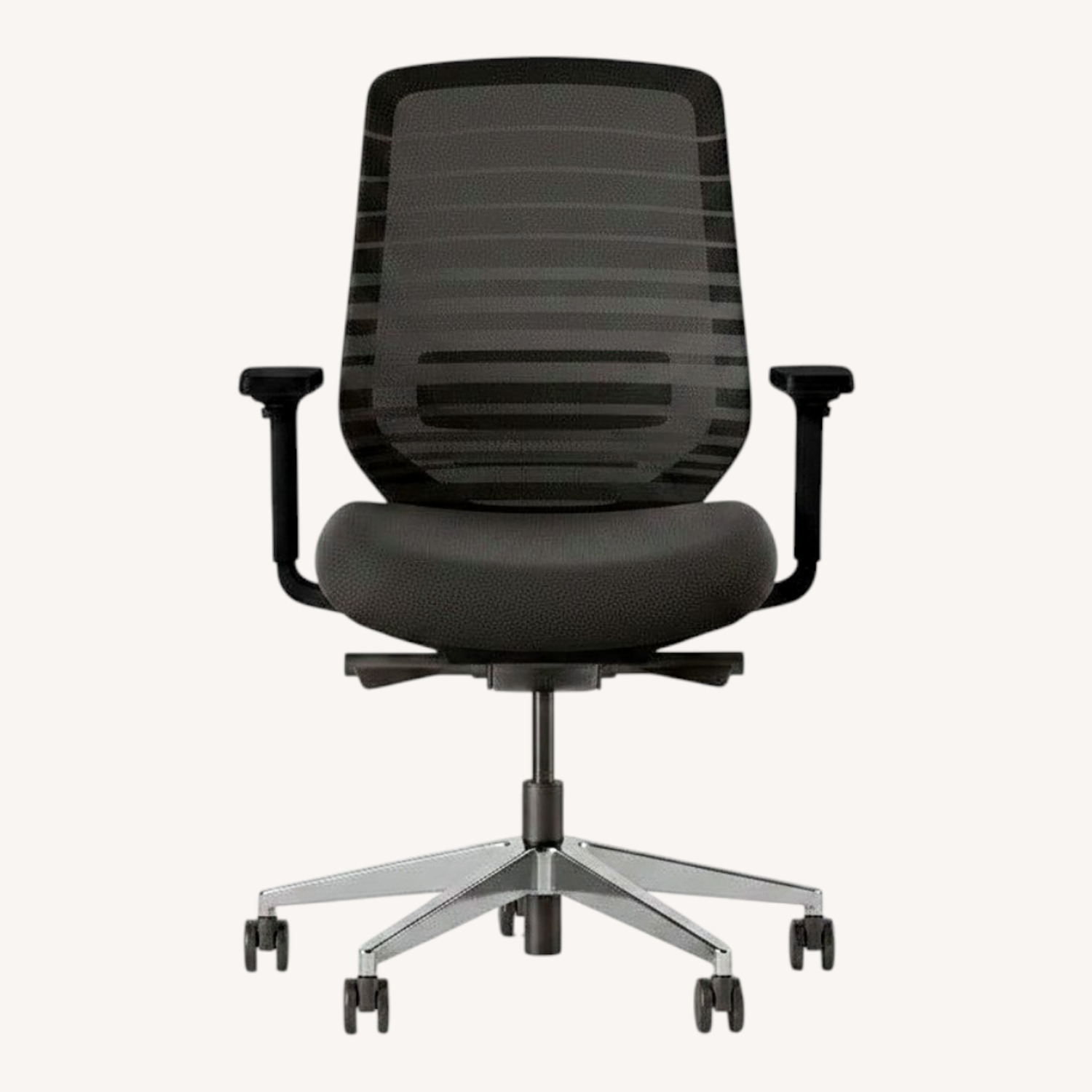 Branch Ergonomic Chair Black Fabric Office Chair - image-0