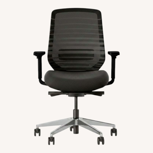 Used Branch Ergonomic Chair Black Fabric Office Chair for sale on AptDeco