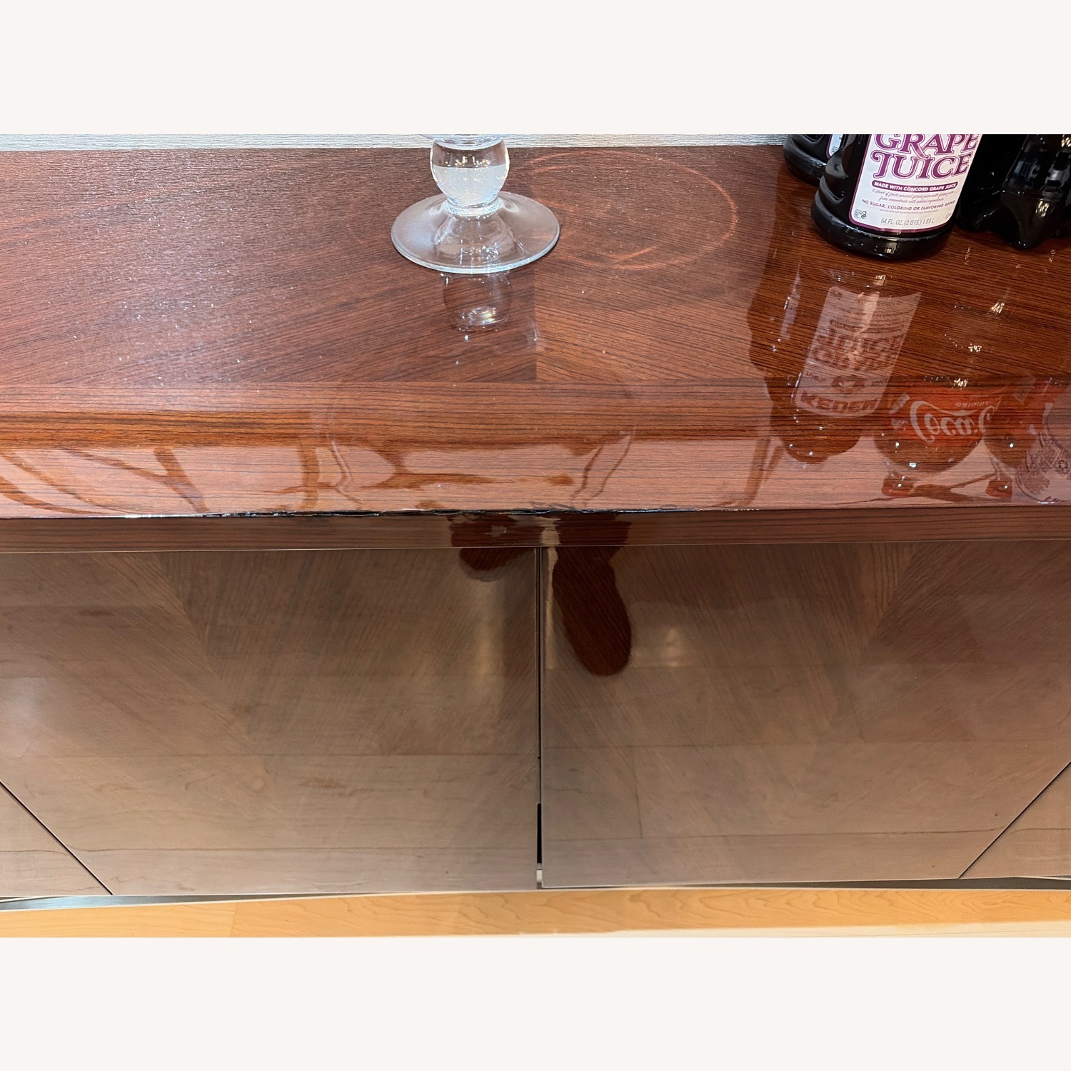 Dark Brown Wood Sideboard - image-4