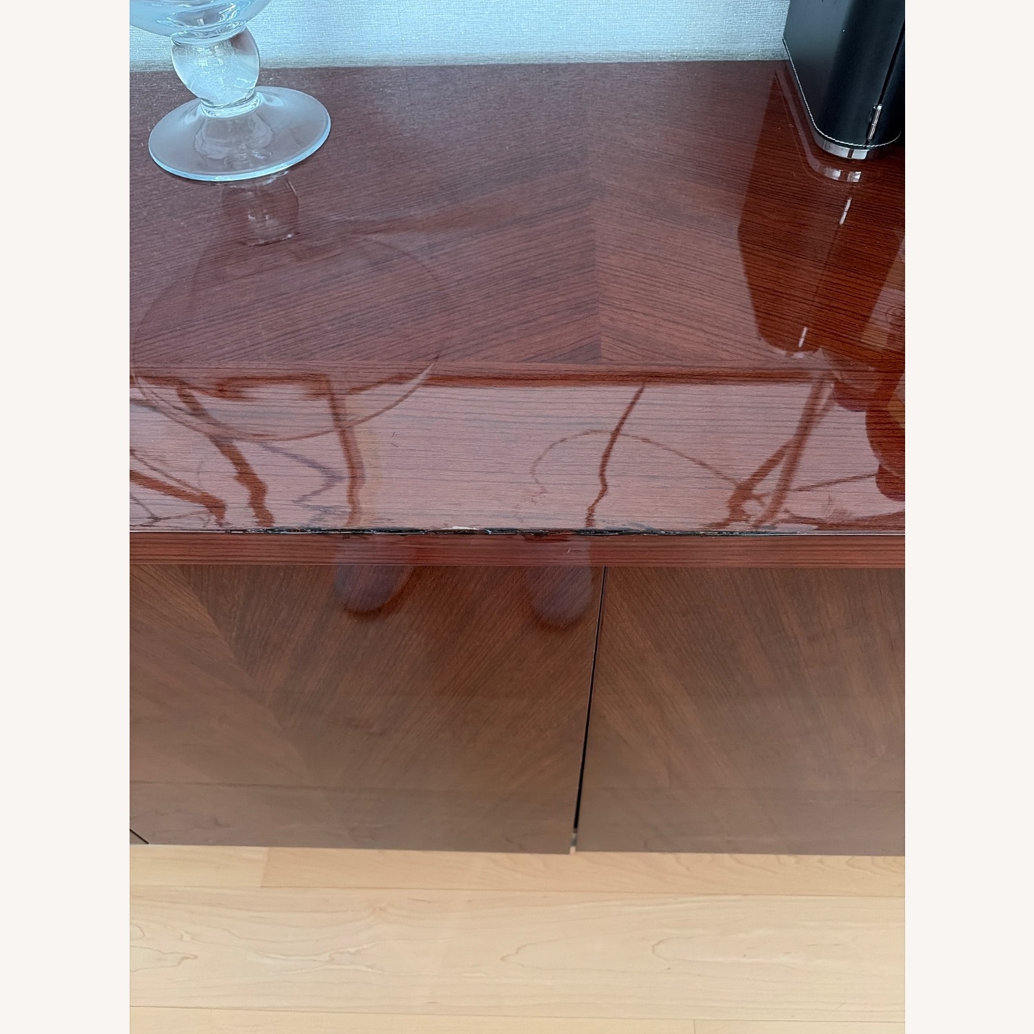 Dark Brown Wood Sideboard - image-5