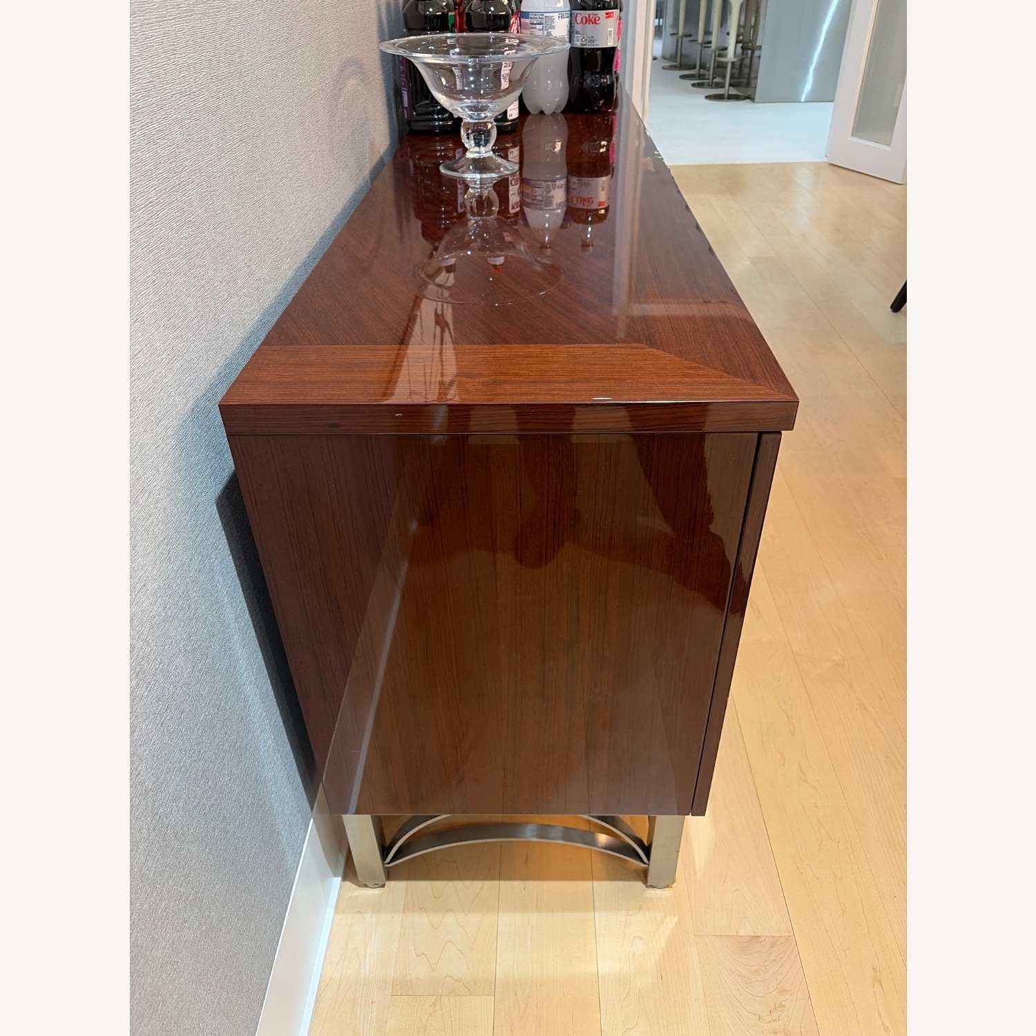 Dark Brown Wood Sideboard - image-3