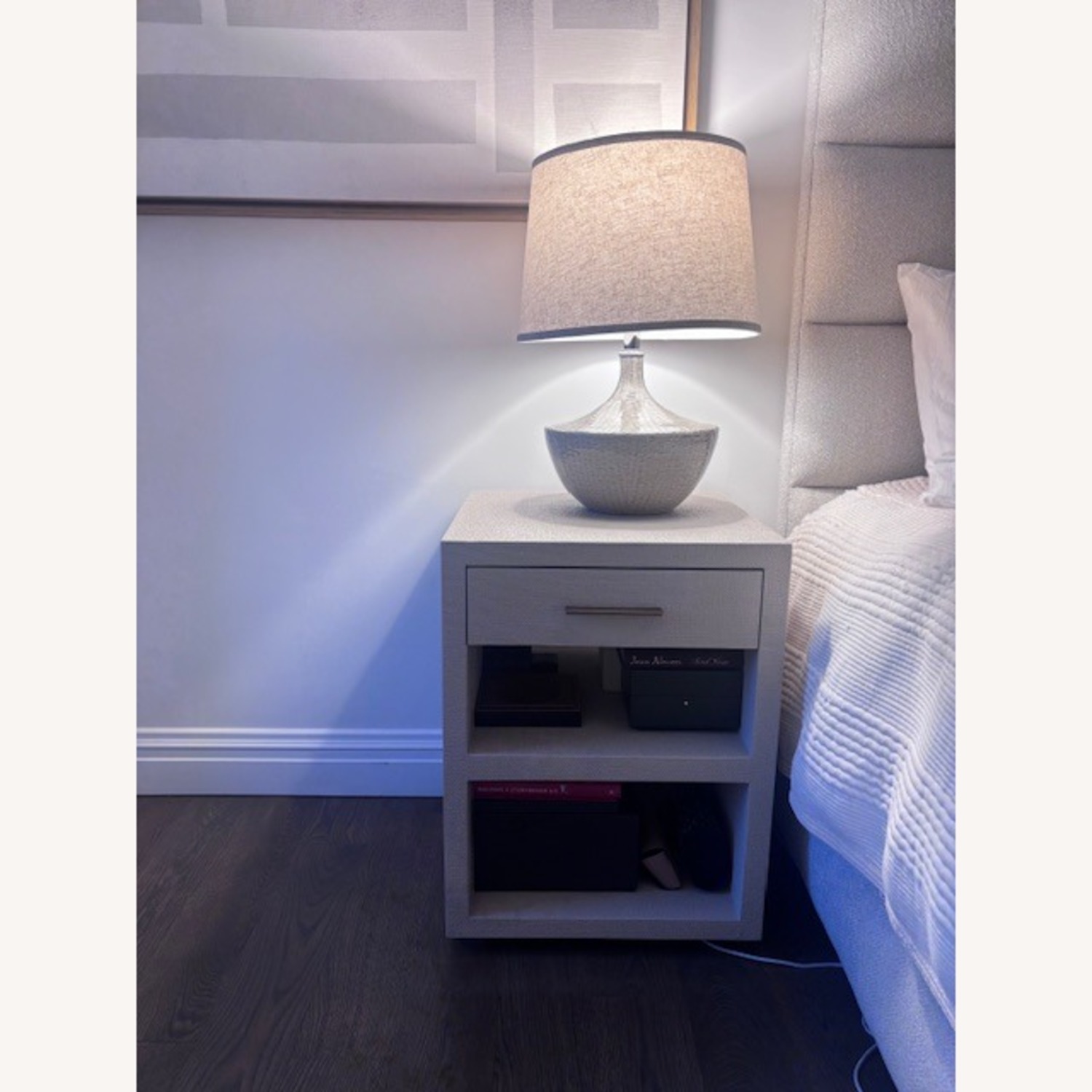 Interlude Home Livia Natural Linen Nightstands - image-1