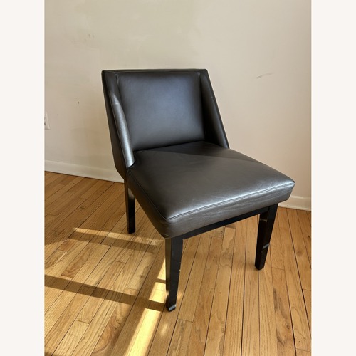 Used Dark Brown Leather Dining Chairs for sale on AptDeco