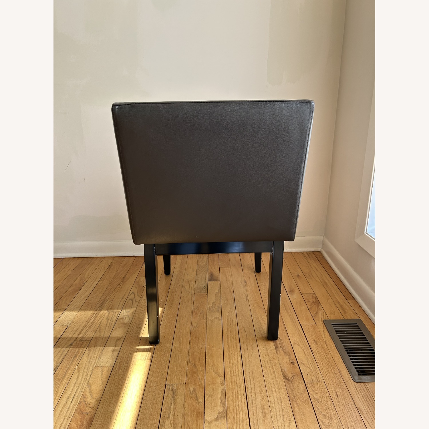 Dark Brown Leather Dining Chairs - image-6