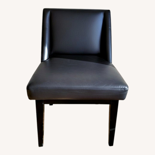 Used Dark Brown Leather Dining Chairs for sale on AptDeco