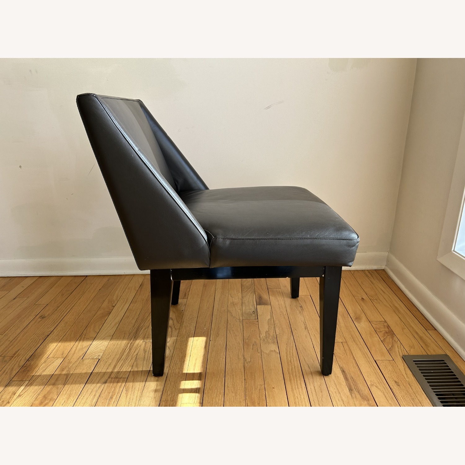 Dark Brown Leather Dining Chairs - image-2