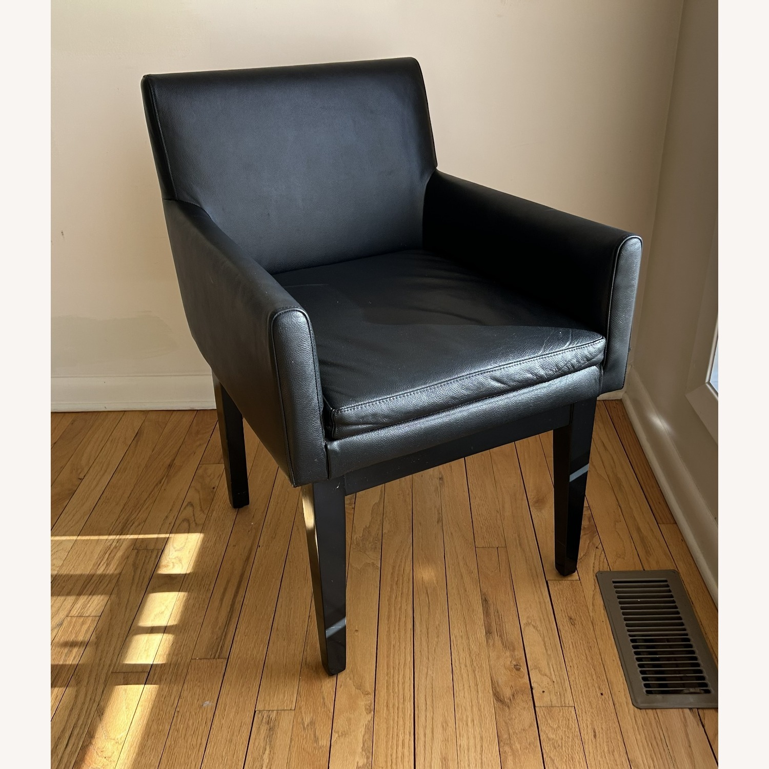 Black Leather Office Chair - image-1