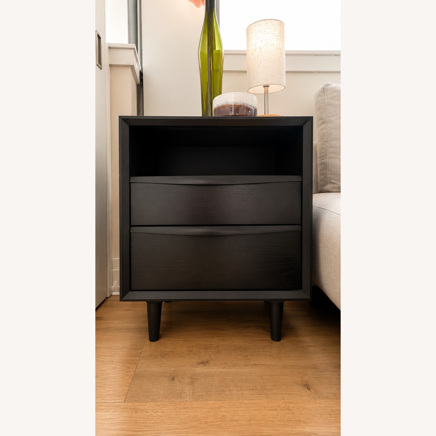 Article Nightstands in Black Ash Pair of 2 - image-1