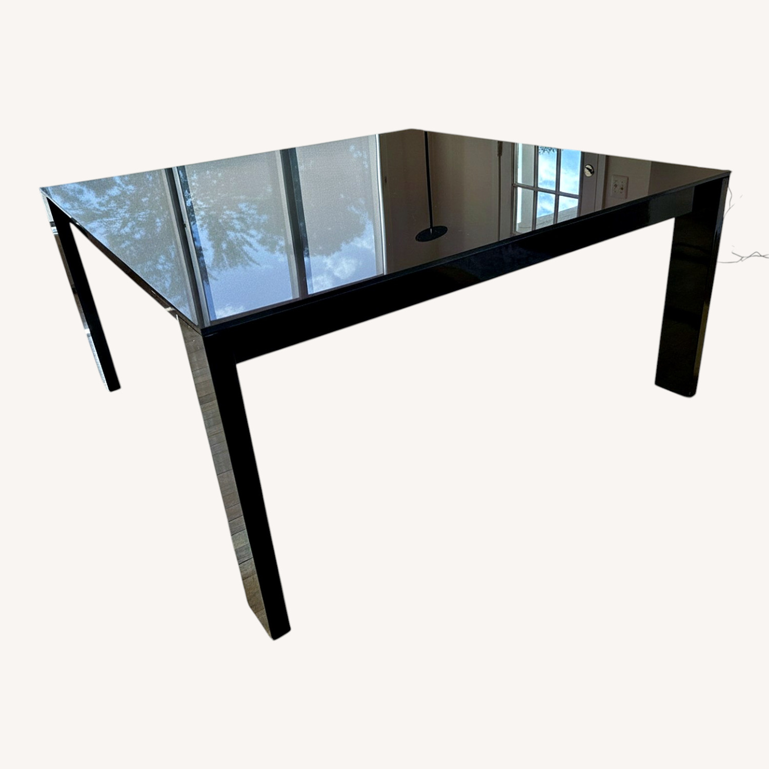 Black Glass Dining Table - image-5