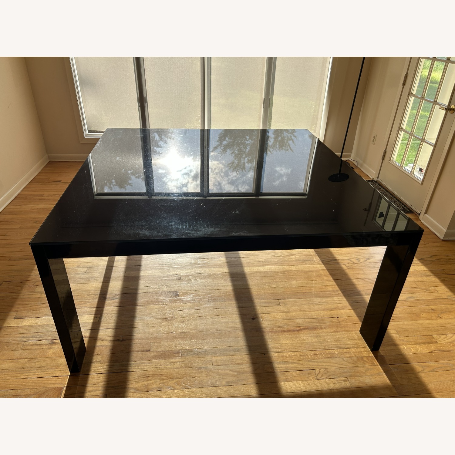Black Glass Dining Table - image-2