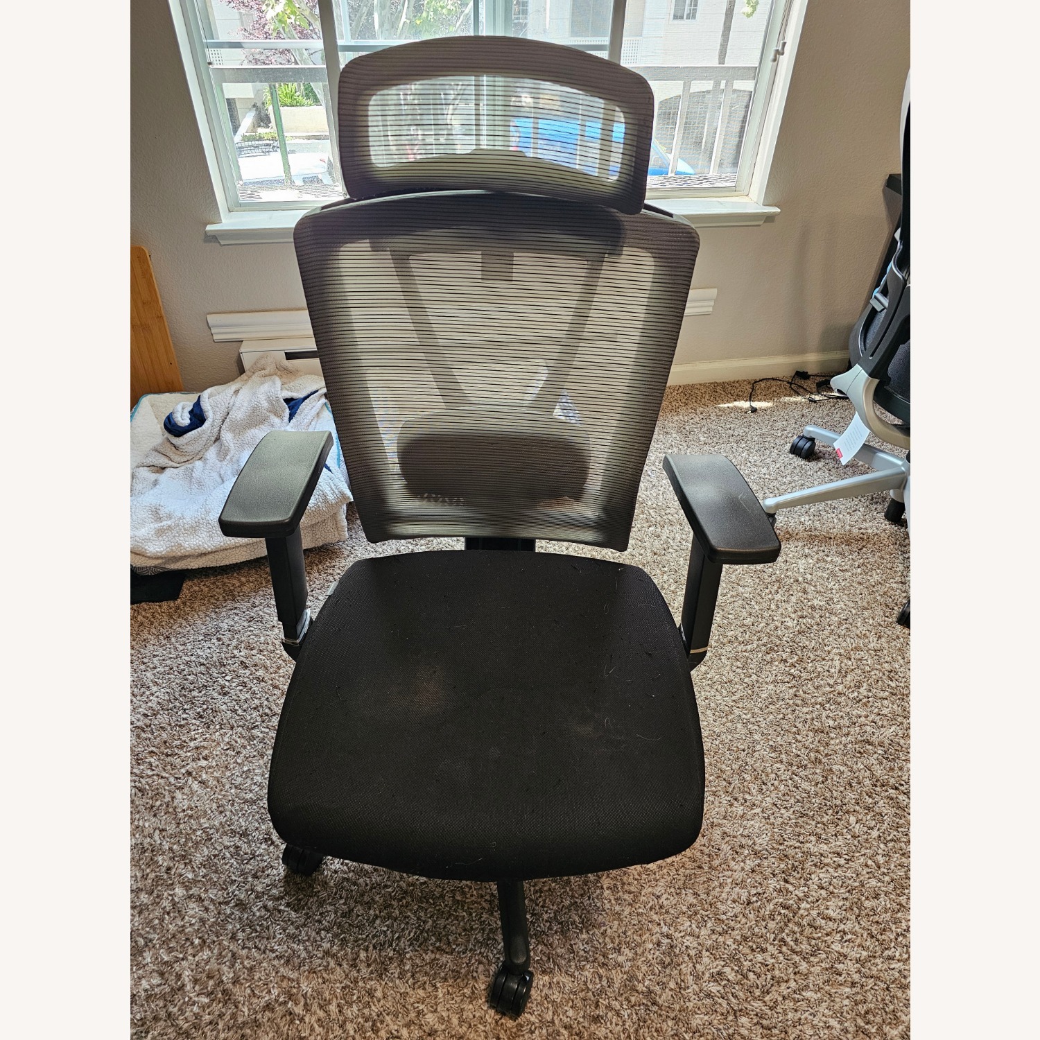 Autonomous Black Fabric Office Chair - image-5