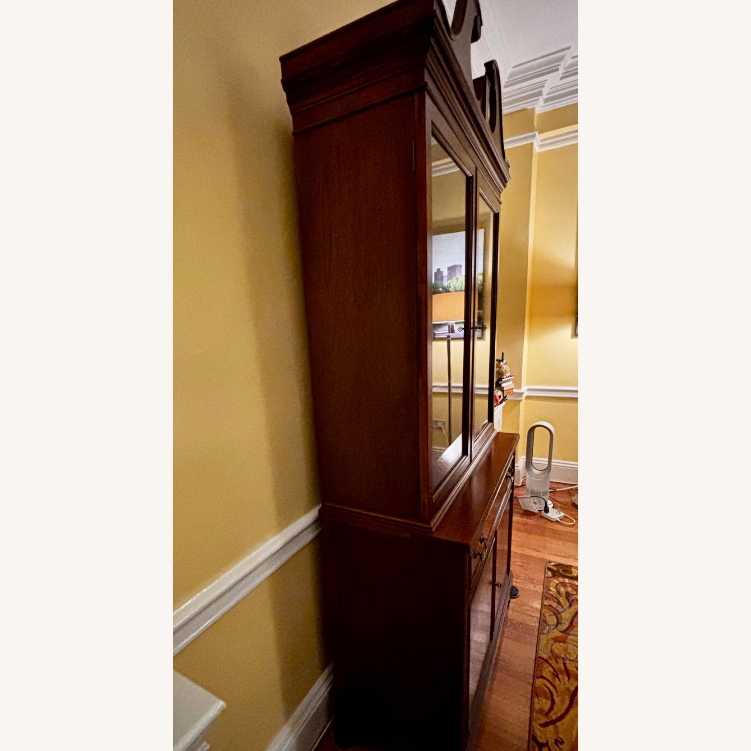 Vintage Chippendale Style Mahogany Bookcase  - image-3