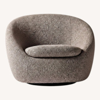 West Elm Cozy Swivel Chairs, Set of 2