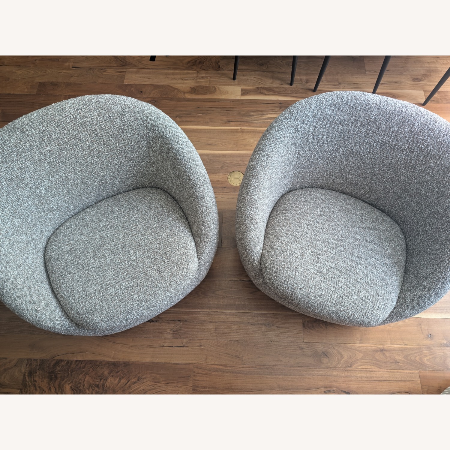 West Elm Cozy Swivel Chairs, Set of 2  - image-3