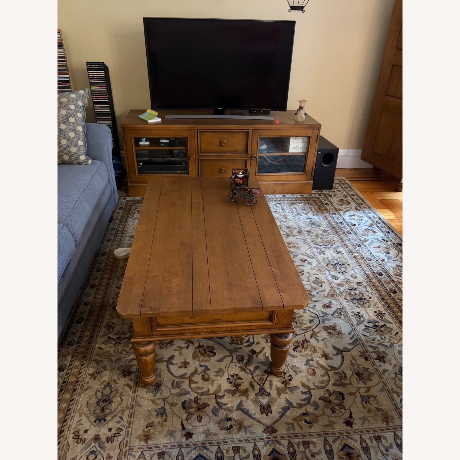Ethan Allen Natural Wood Coffee Table - image-2