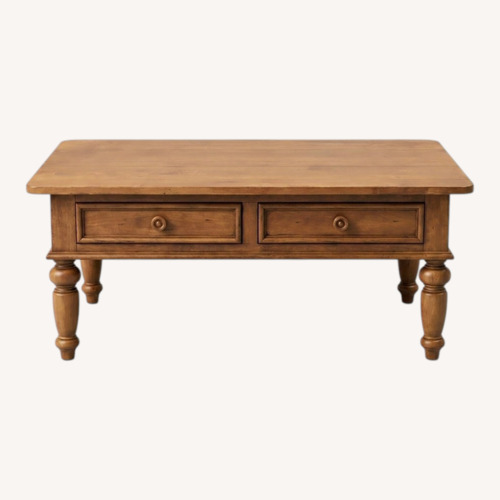 Used Ethan Allen Natural Wood Coffee Table for sale on AptDeco