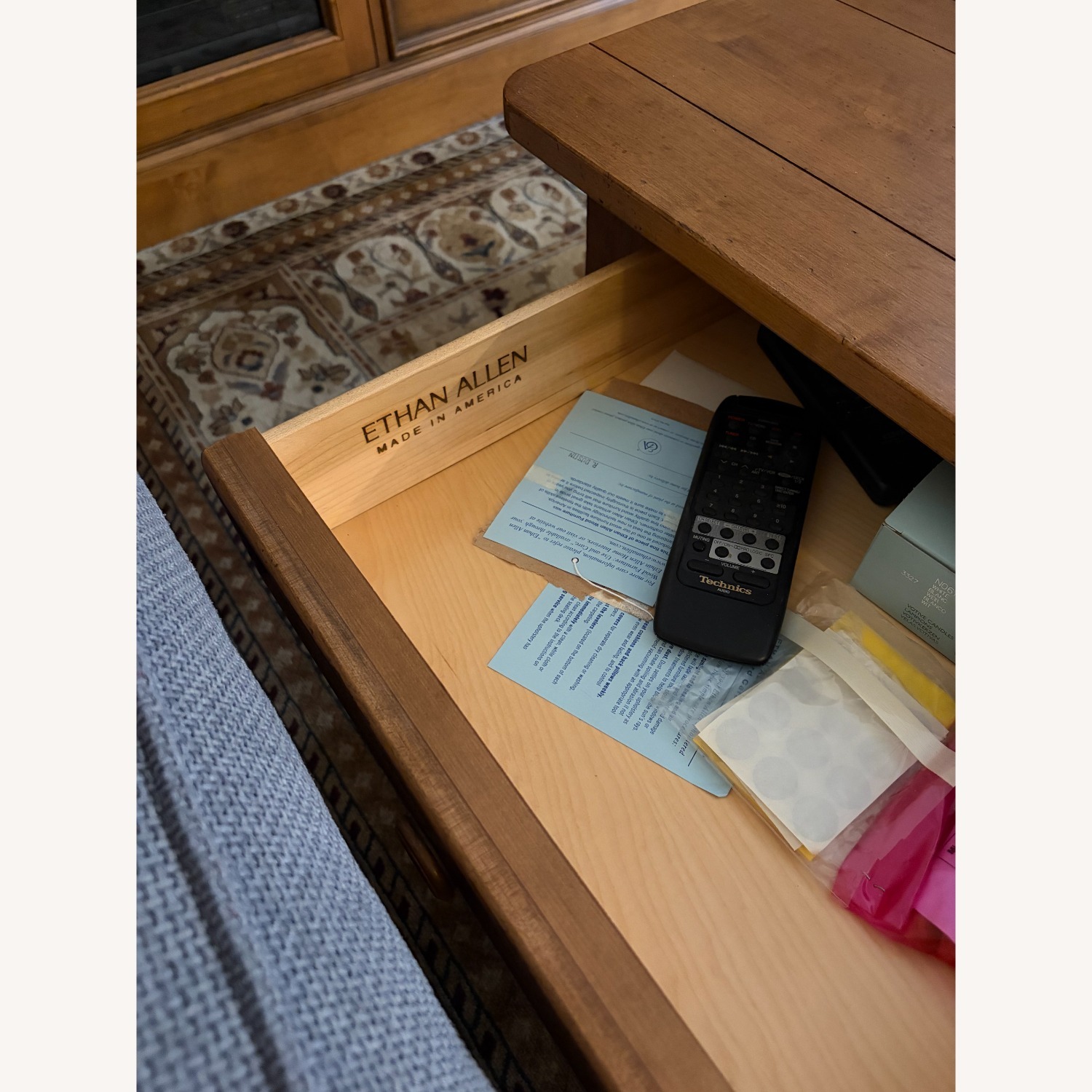 Ethan Allen Natural Wood Coffee Table - image-4