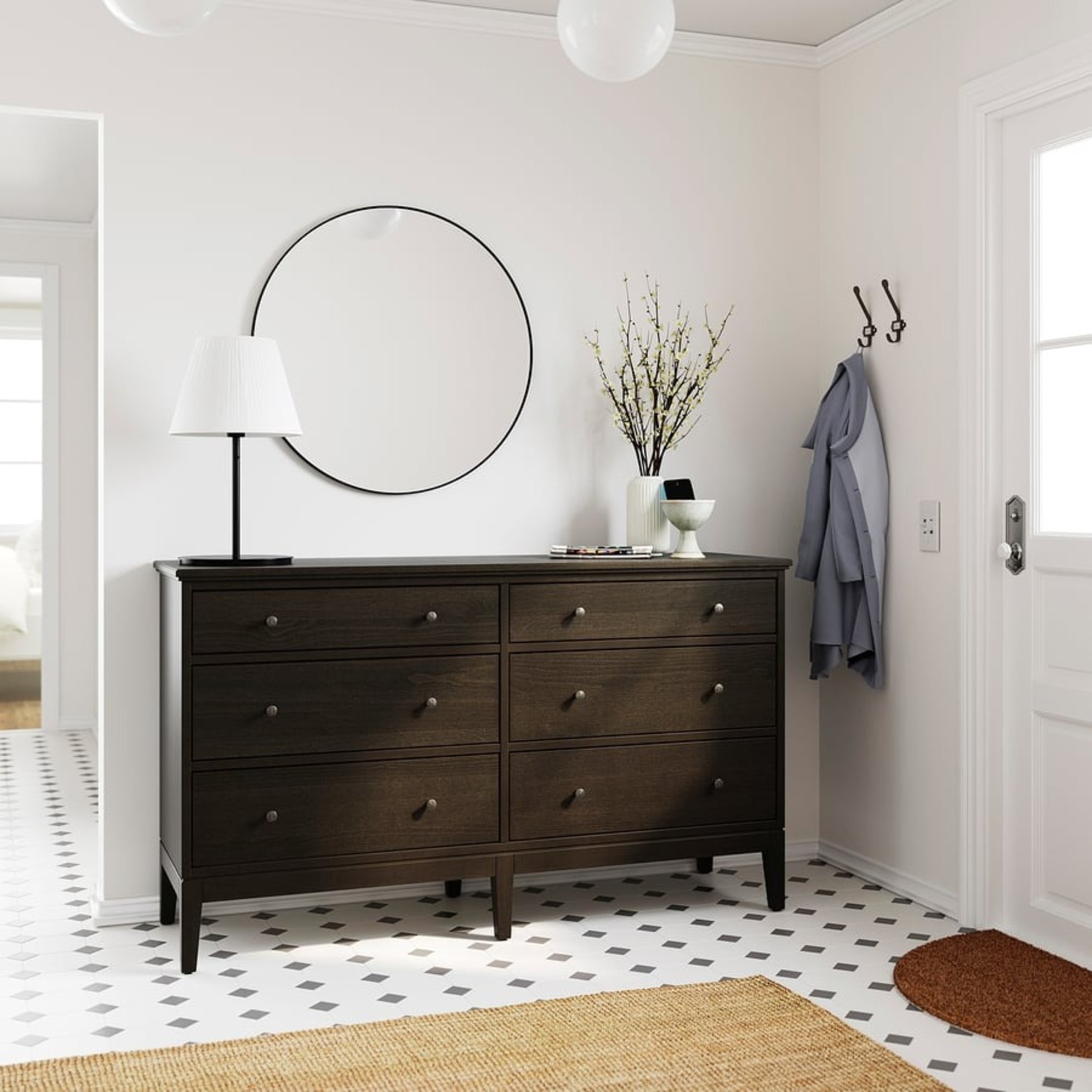 IKEA Idanas Dark Brown Wood Dresser - image-2
