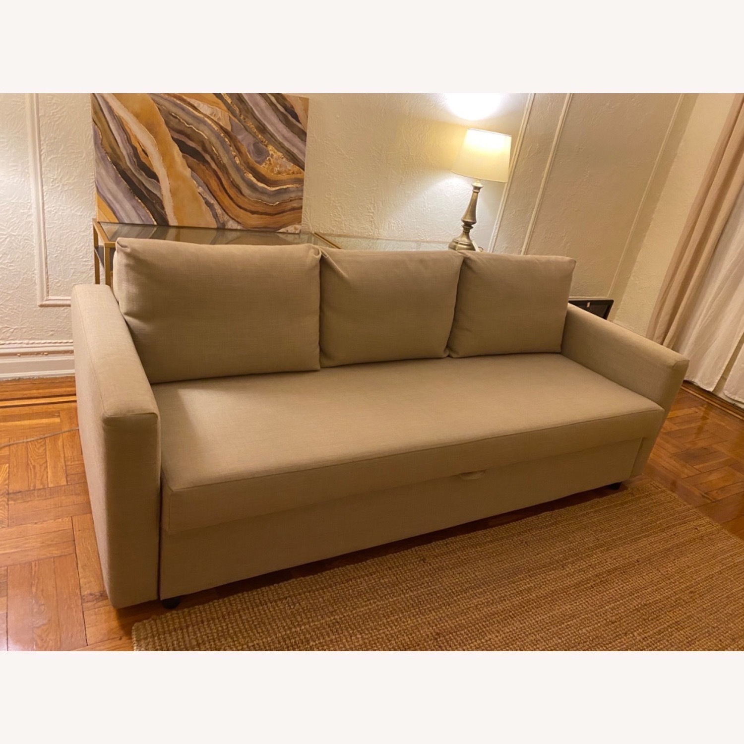 IKEA Friheten Natural Fabric Sleeper Sofa - image-5