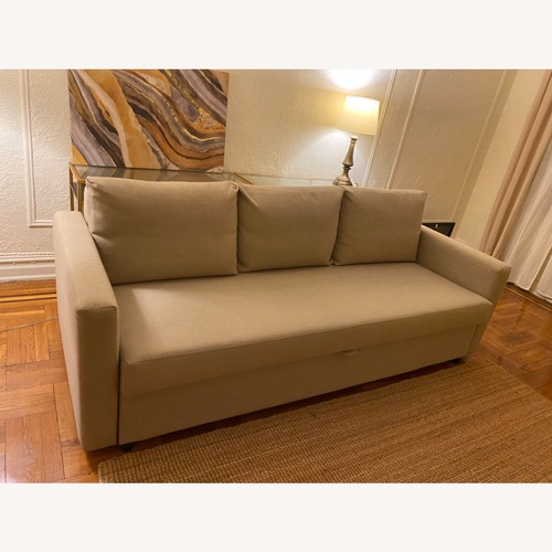 Used IKEA Friheten Natural Fabric Sleeper Sofa for sale on AptDeco