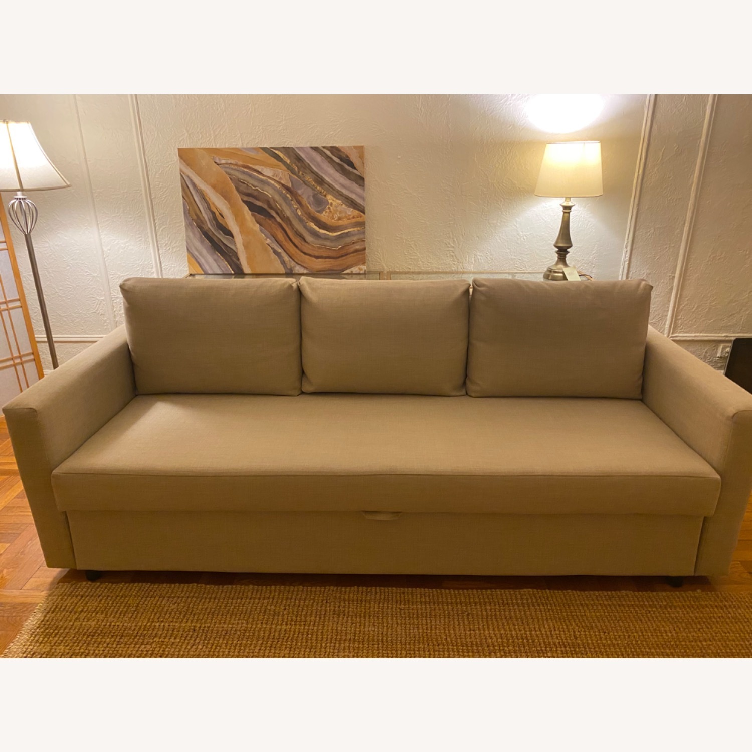 IKEA Friheten Natural Fabric Sleeper Sofa - image-6