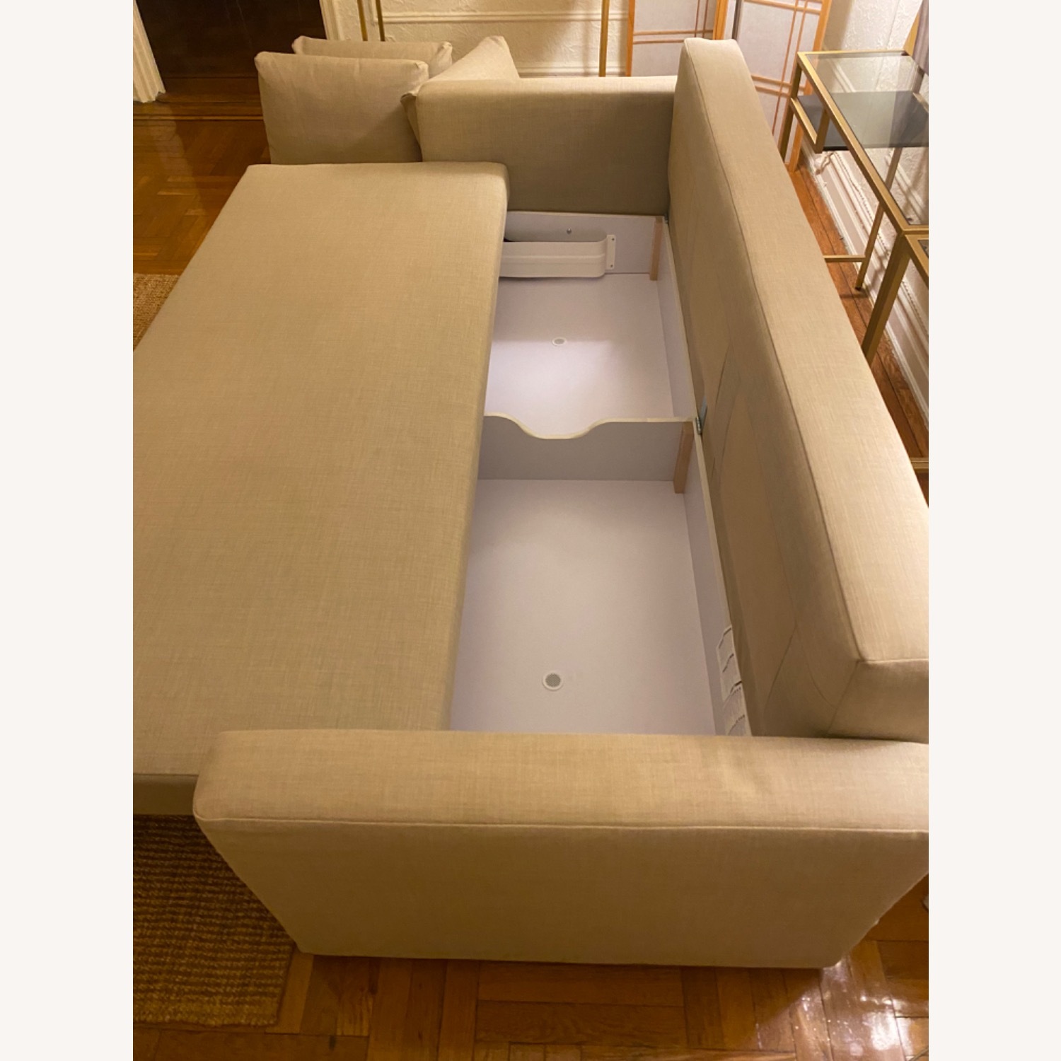 IKEA Friheten Natural Fabric Sleeper Sofa - image-4