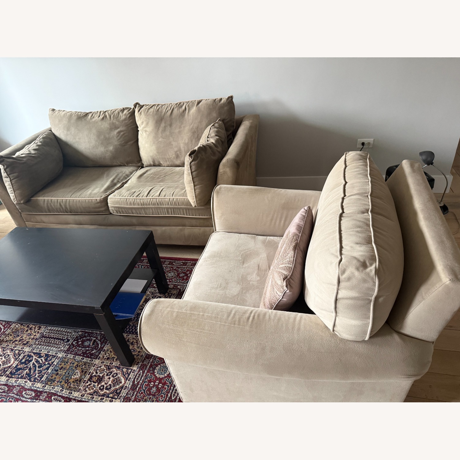 Natural Fabric Armchair - image-2