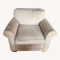 Natural Fabric Armchair