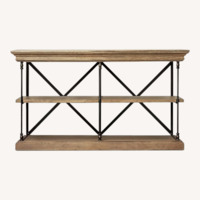 Restoration Hardware Natural Wood Wall Shelf