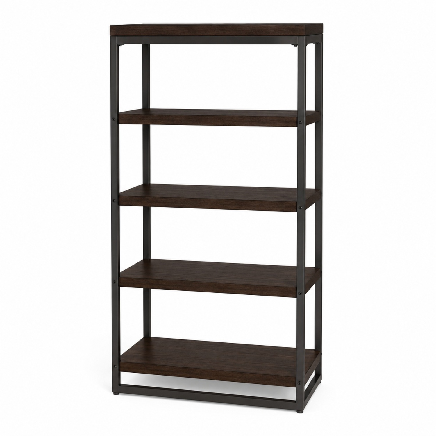 Restoration Hardware Dark Brown Wood Wall Shelf - image-4