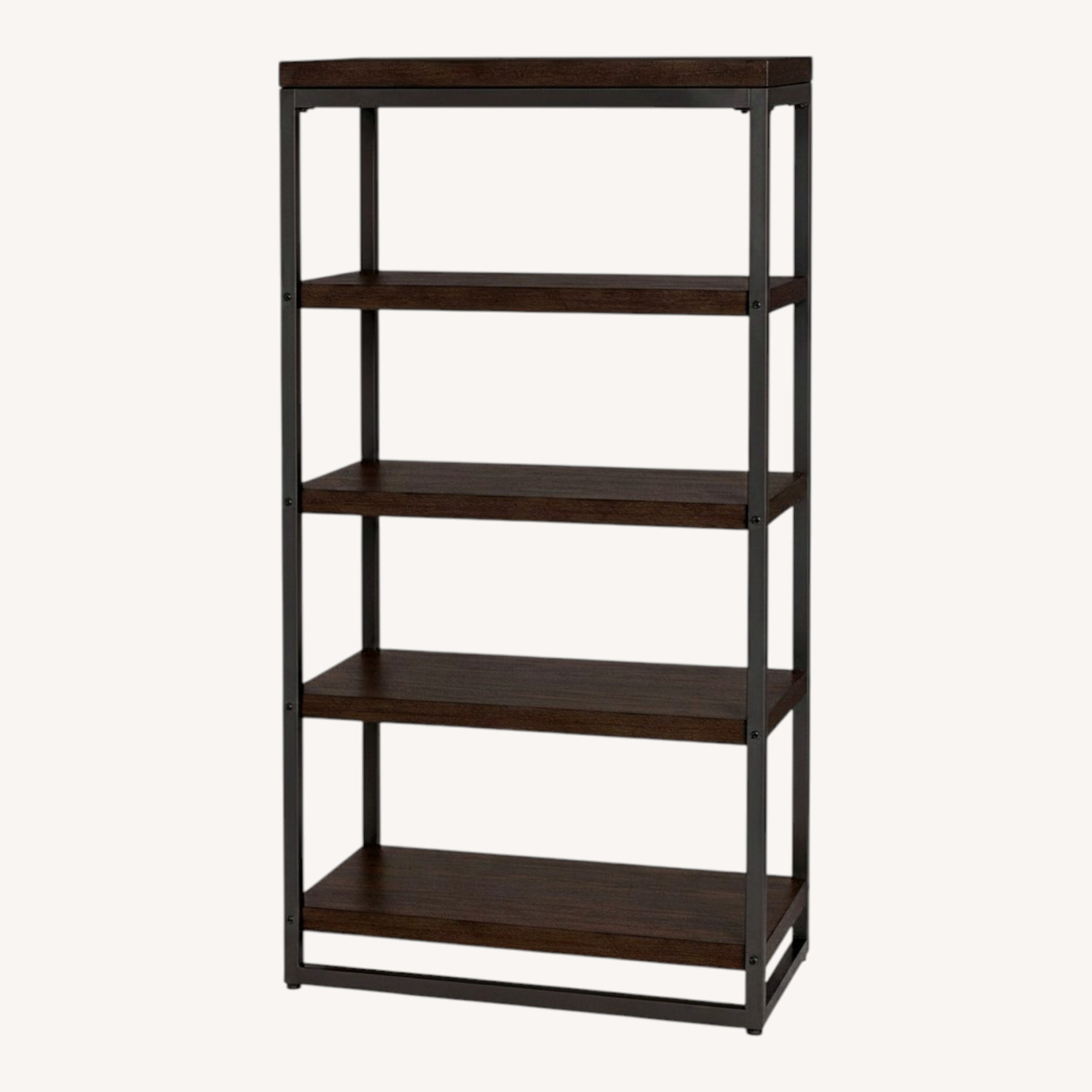 Restoration Hardware Dark Brown Wood Wall Shelf - image-0